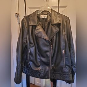 Ava and Viv Faux Leather Moto Jacket